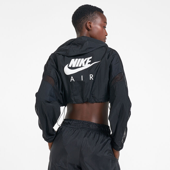 Nike Women's Air Cropped Jacket Black Nike Women's Air Cropped Jacket Black image number 1