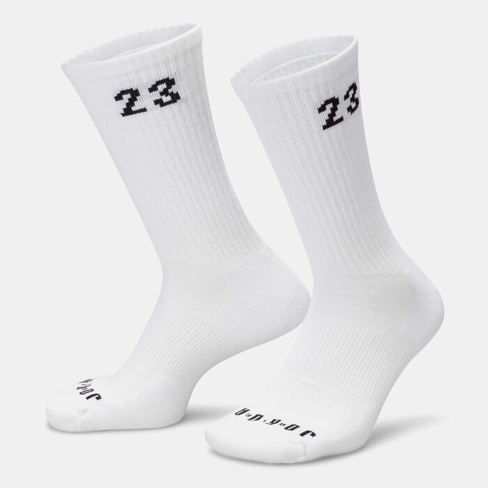 Jordan Essentials Crew Socks (3 Pairs) White Jordan Essentials Crew Socks (3 Pairs) White image number 0