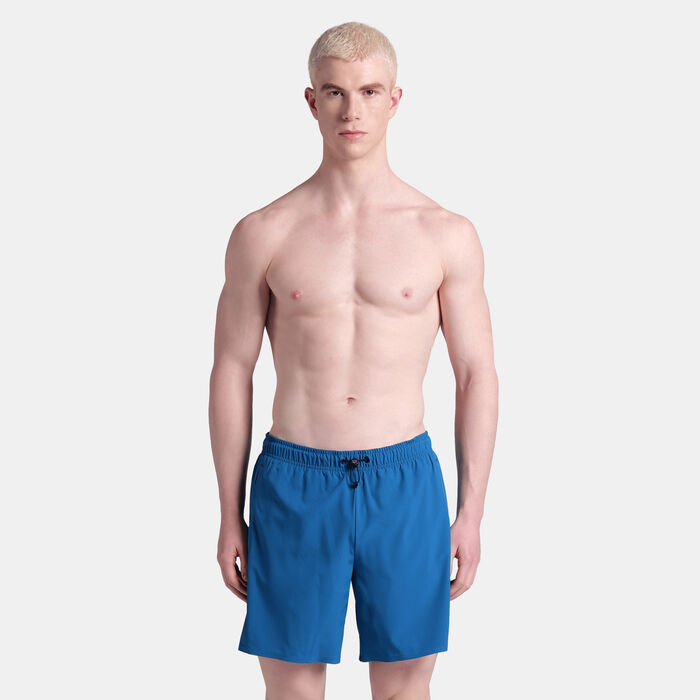 Arena Men's Solid Evo Beach Boxer Swimming Shorts Black Arena Men's Solid Evo Beach Boxer Swimming Shorts Black image number 0