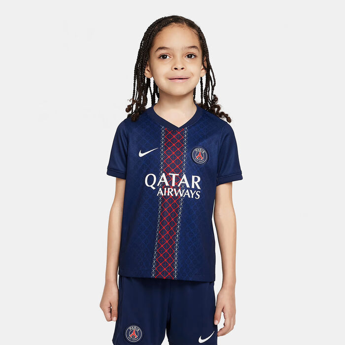 Nike Kids' Paris Saint-Germain 25/26 Home Replica 3-Piece Football Kit Blue image number 0