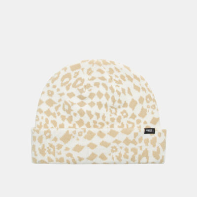 Vans Kids' Cheetah Check Beanie Beige