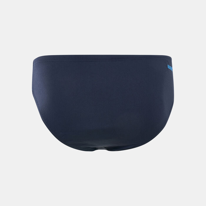 Speedo Mens Boom Logo Splice 7cm Brief Blue image number 1