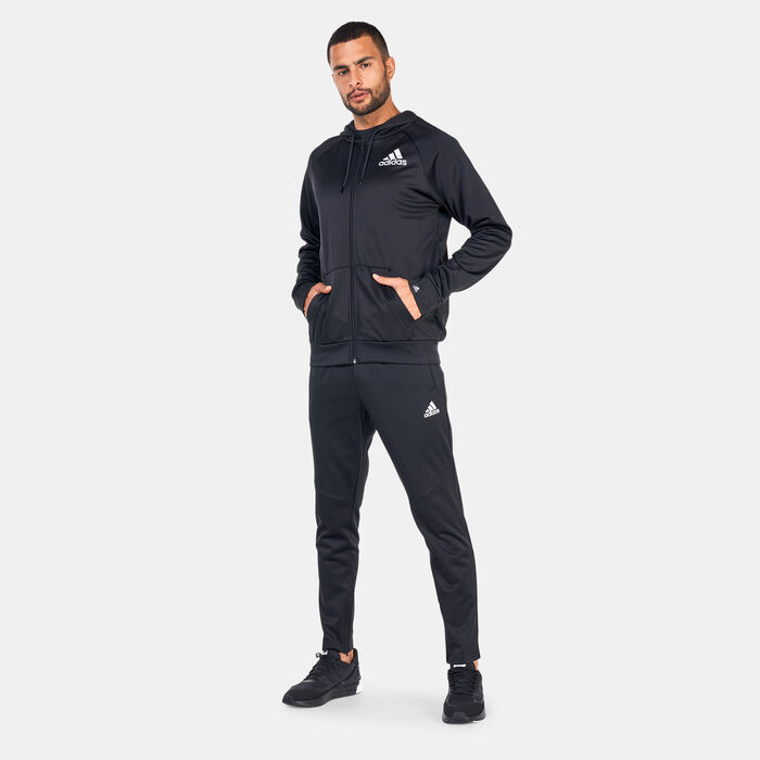 adidas Men's AEROREADY Game and Go Small Logo Full-Zip Hoodie Black adidas Men's AEROREADY Game and Go Small Logo Full-Zip Hoodie Black image number 2
