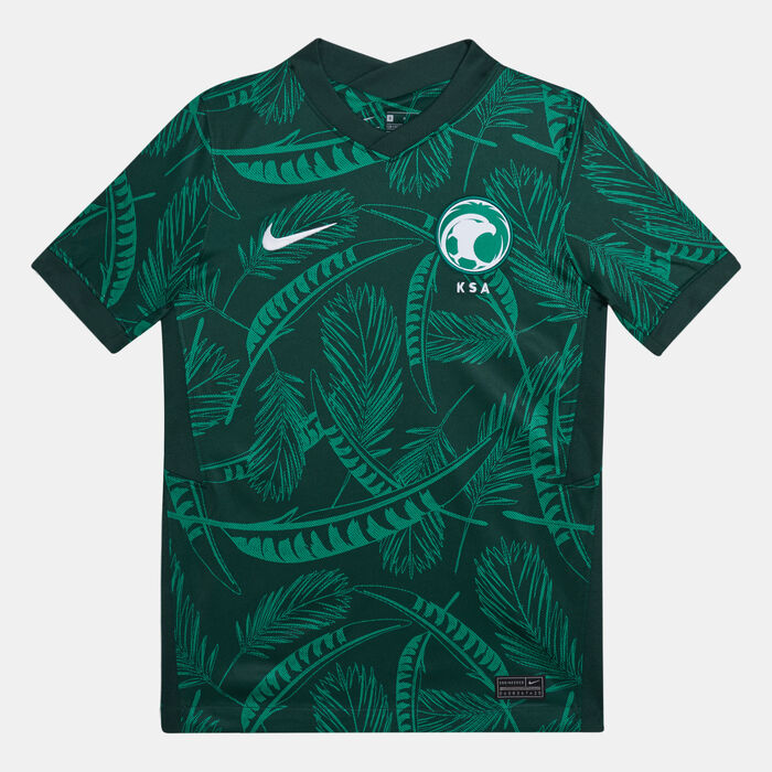 Nike Kids' Saudi Arabia 2020 Stadium Away Jersey (Older Kids) Green Nike Kids' Saudi Arabia 2020 Stadium Away Jersey (Older Kids) Green image number 0