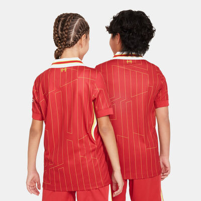 Nike Kids' Liverpool F.C. Dri-FIT Stadium Home Football Jersey Red