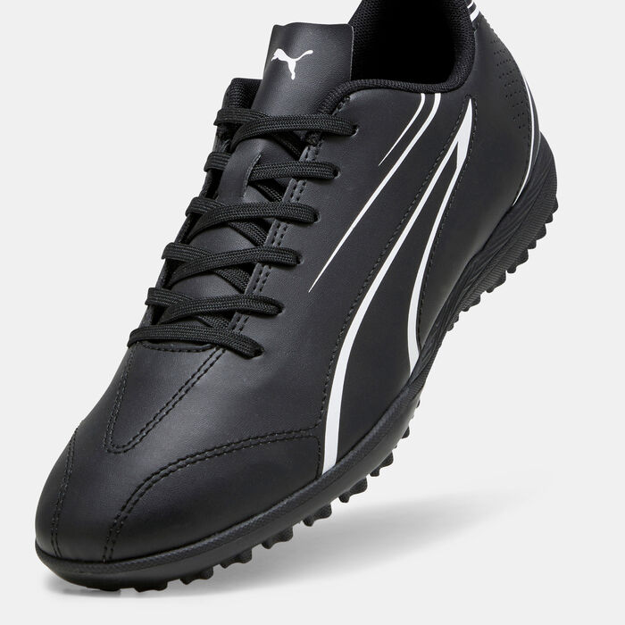 PUMA Men's VITORIA Turf Ground Football Shoes Black PUMA Men's VITORIA Turf Ground Football Shoes Black image number 4