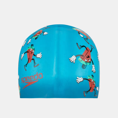Speedo Kids' Boom Silicone Swimming Cap Multi