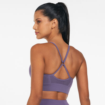 Nike Women's Indy Light-Support Padded Seamless Sports Bra Purple