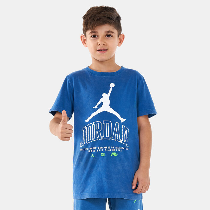 Jordan Kids' No Look T-Shirt Blue Jordan Kids' No Look T-Shirt Blue image number 0