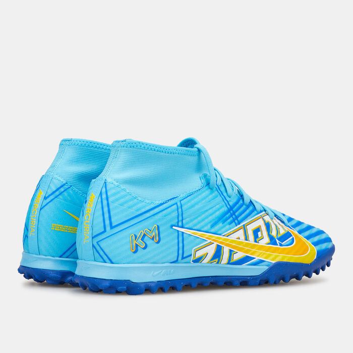Nike Men's Mercurial Zoom Superfly 9 Academy KM Turf Ground Football Shoe Blue Nike Men's Mercurial Zoom Superfly 9 Academy KM Turf Ground Football Shoe Blue image number 2