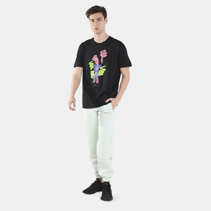 adidas Originals Men's Graphics Stoked Alien T-Shirt Black adidas Originals Men's Graphics Stoked Alien T-Shirt Black image number 2
