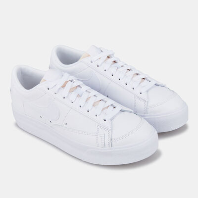 Nike Women's Blazer Low Platform Shoes White Nike Women's Blazer Low Platform Shoes White