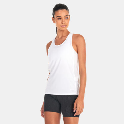 Under Armour Women's UA Fly-By Tank Top White Under Armour Women's UA Fly-By Tank Top White