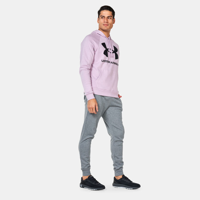 Under Armour Men's UA Rival Fleece Joggers Grey Under Armour Men's UA Rival Fleece Joggers Grey image number 2