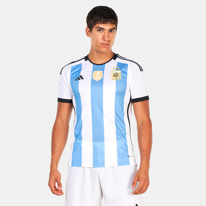adidas Men's Argentina 22 Winners Home Jersey White adidas Men's Argentina 22 Winners Home Jersey White image number 0