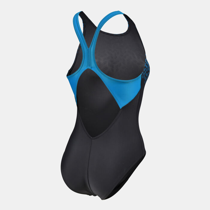 Arena Women's Kikko One-Piece Swimsuit Grey Arena Women's Kikko One-Piece Swimsuit Grey image number 1