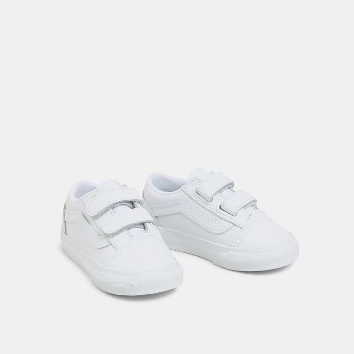 Vans Kids' Old Skool Unisex Shoes (Baby and Toddler) White Vans Kids' Old Skool Unisex Shoes (Baby and Toddler) White image number 1