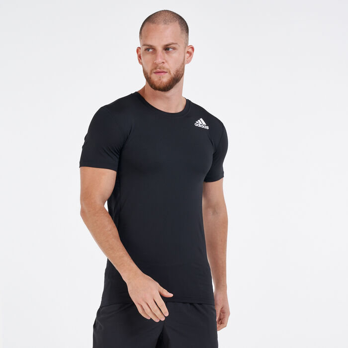 adidas Men's Techfit Compression T-Shirt Black adidas Men's Techfit Compression T-Shirt Black image number 0