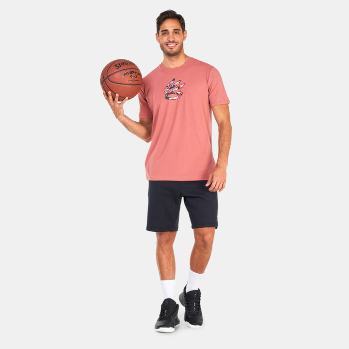 Under Armour Men's Curry Comic Fill T-Shirt Red image number 2