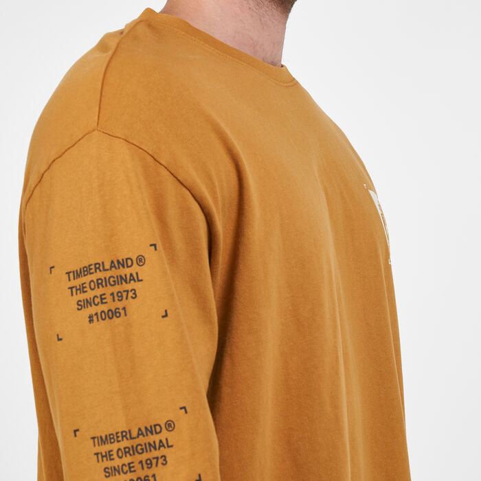 Timberland Men's Hi-Vis Garment-Dyed T-Shirt yellow Timberland Men's Hi-Vis Garment-Dyed T-Shirt yellow image number 3
