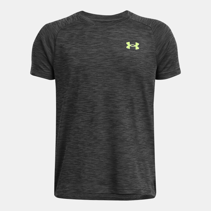 Under Armour Kids' Tech Textured Training T-Shirt Grey Under Armour Kids' Tech Textured Training T-Shirt Grey image number 0