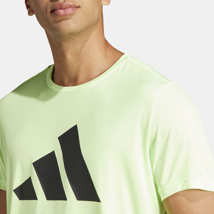 adidas Men's Run It T-Shirt Green image number 3