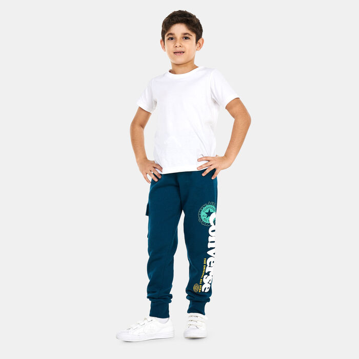 Converse Kids' Into The Wild Cargo Sweatpants Green image number 2