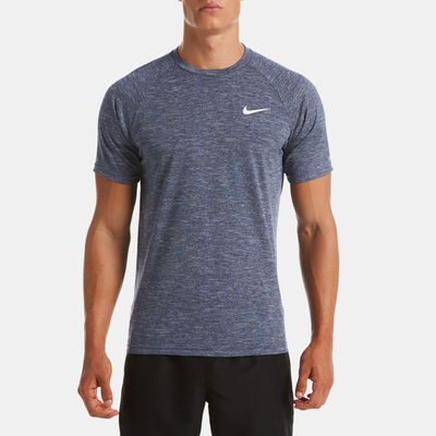 Nike Swim Men's Heathered Hydroguard Swimming Shirt yellow Nike Swim Men's Heathered Hydroguard Swimming Shirt yellow