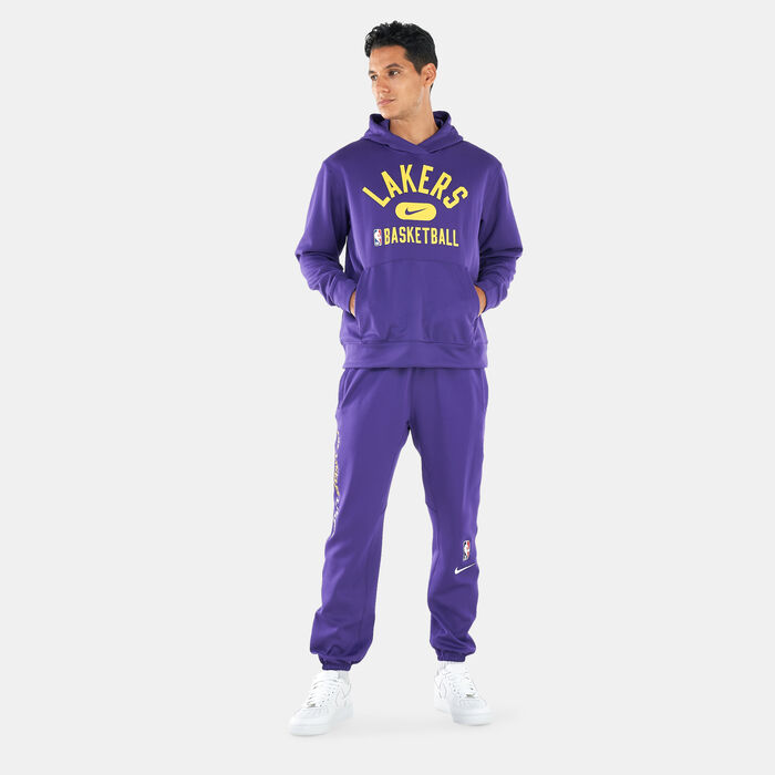 Nike Men's NBA Los Angeles Lakers Dri-FIT Showtime Pants Purple Nike Men's NBA Los Angeles Lakers Dri-FIT Showtime Pants Purple image number 2