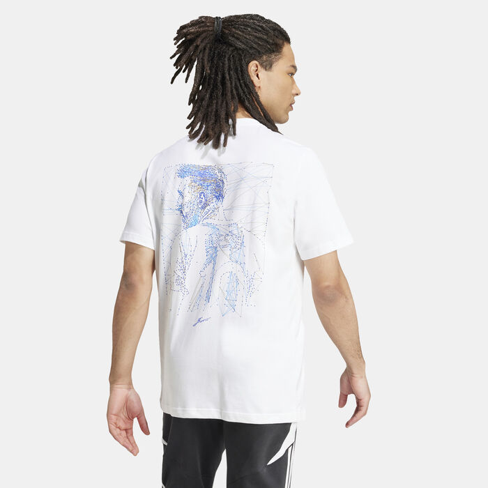 adidas Men's Messi Graphic T-Shirt White adidas Men's Messi Graphic T-Shirt White image number 1