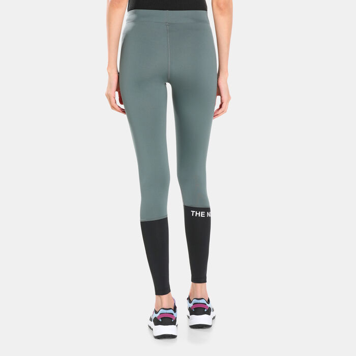The North Face Women's Mountain Athletics Leggings Green The North Face Women's Mountain Athletics Leggings Green image number 1