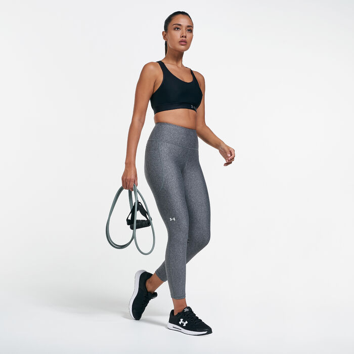 Under Armour Women's UA Tech™ HeatGear® Training Leggings Grey Under Armour Women's UA Tech™ HeatGear® Training Leggings Grey image number 2