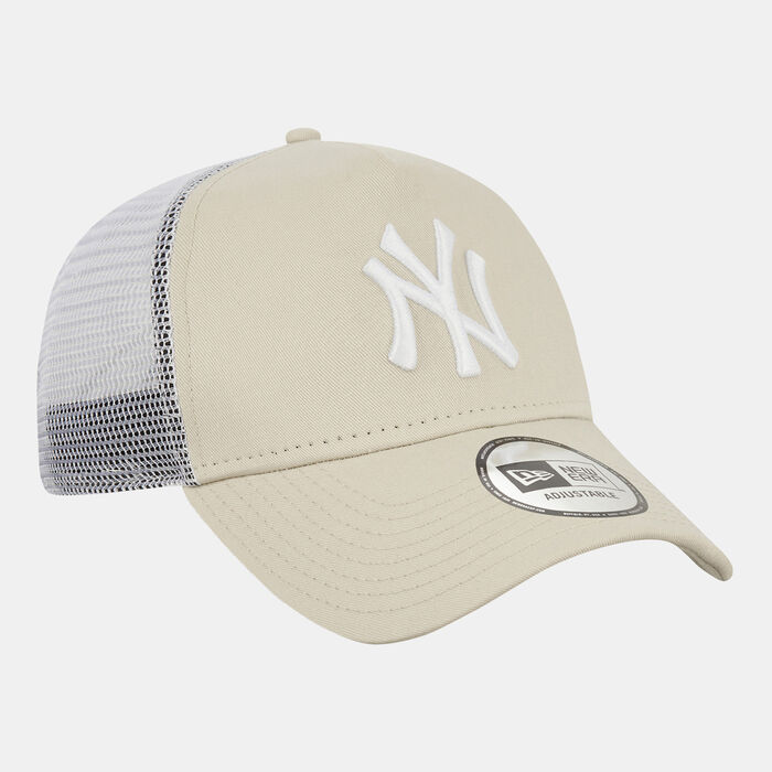 New Era Men's MLB New York Yankees A-Frame Trucker Cap Beige New Era Men's MLB New York Yankees A-Frame Trucker Cap Beige image number 4