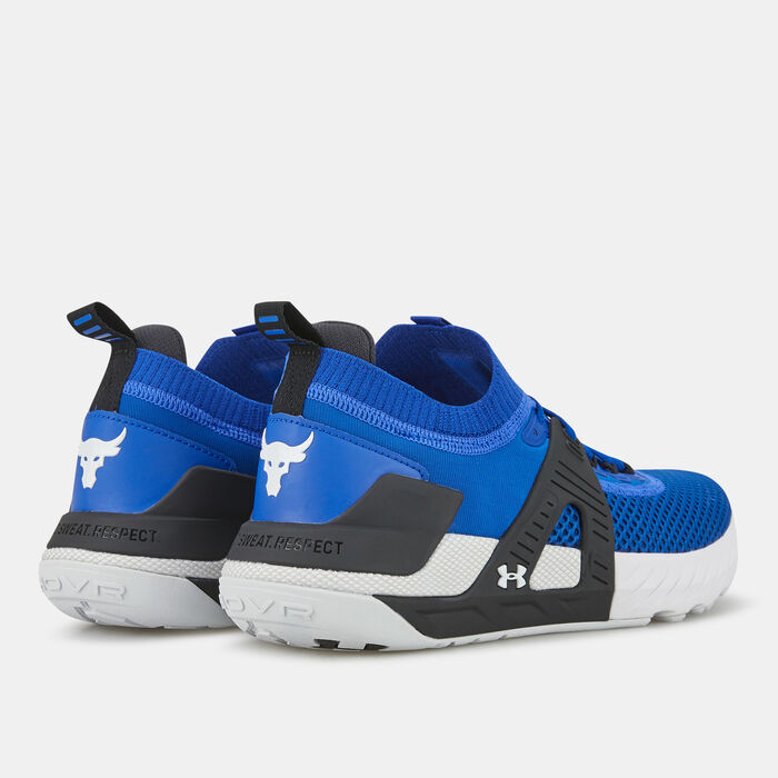 Under Armour Men's UA Project Rock 4 Training Shoe Blue image number 2