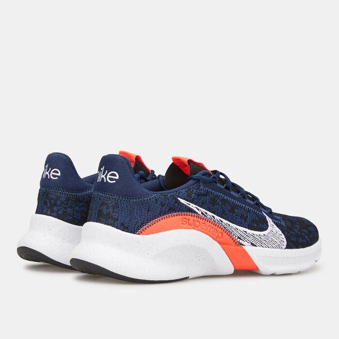 Nike Men's SuperRep Go 3 Next Nature Flyknit Training Shoes Blue Nike Men's SuperRep Go 3 Next Nature Flyknit Training Shoes Blue image number 3