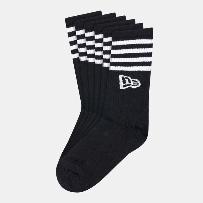 New Era Stripes Crew Socks (3 Pack) Black New Era Stripes Crew Socks (3 Pack) Black image number 0