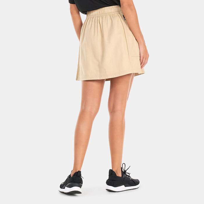 PUMA Women's Downtown Skirt Beige PUMA Women's Downtown Skirt Beige image number 1