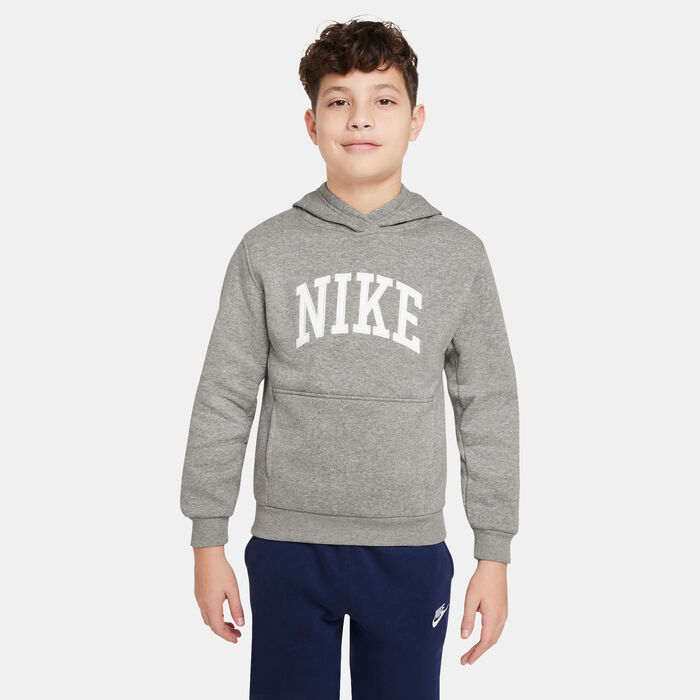 Nike Kids' Sportswear Club Fleece Hoodie Grey Nike Kids' Sportswear Club Fleece Hoodie Grey image number 0