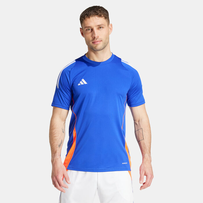 adidas Men's Tiro 24 Football Jersey Blue adidas Men's Tiro 24 Football Jersey Blue image number 0