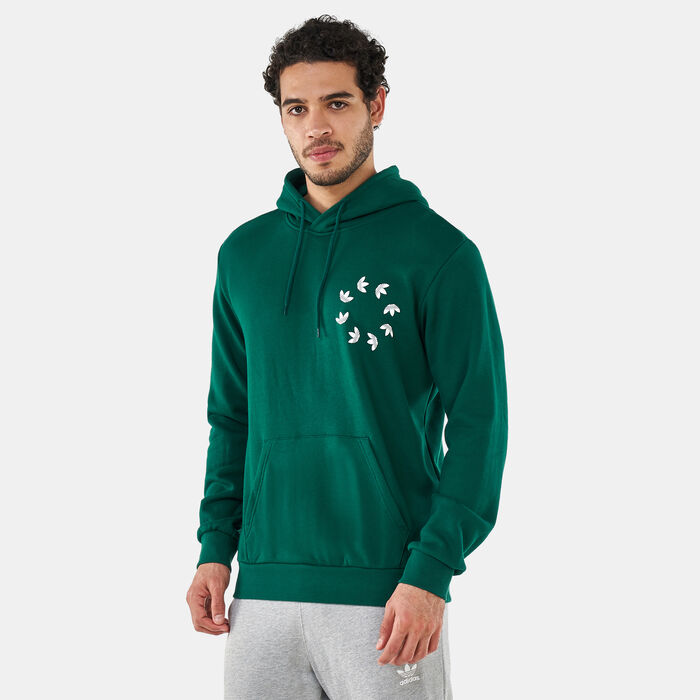adidas Originals Men's Adicolor Shattered Trefoil Hoodie Green image number 0