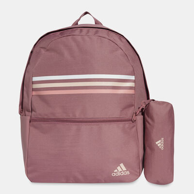 adidas Classic Horizontal 3-Stripes Backpack Pink