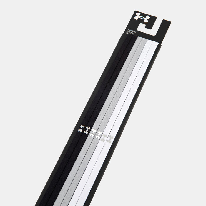 Under Armour Women's Mini Elastic Headbands (6 Pieces) Black image number 1