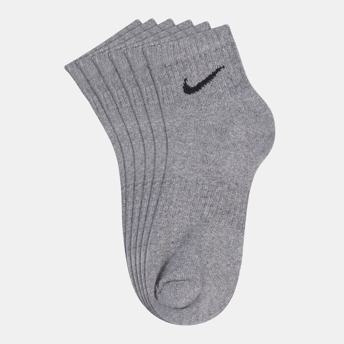 Nike Everyday Cushioned Training Ankle Socks (6 Pack) Grey Nike Everyday Cushioned Training Ankle Socks (6 Pack) Grey image number 0