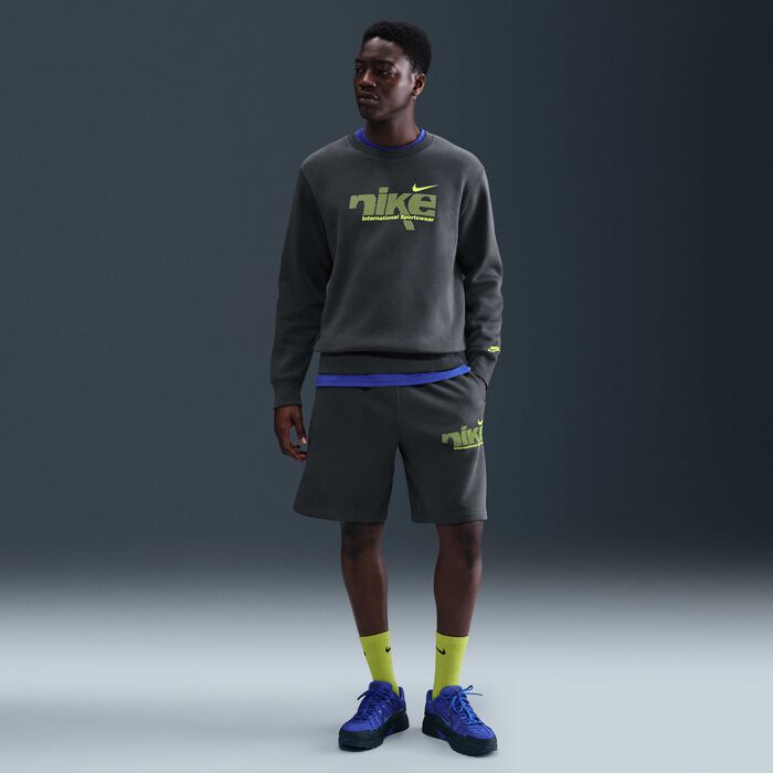 Nike Men's Sportswear Club Sweatshirt Grey image number 3