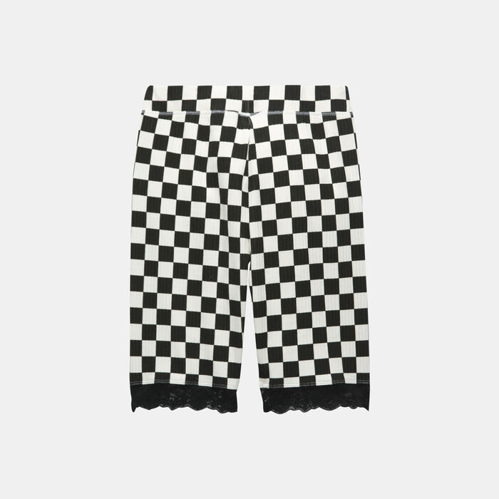 Vans Women's Oversized Floral Short Leggings Black image number 1