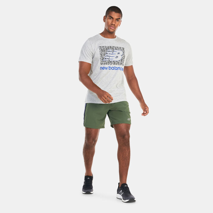 New Balance Men's Heathertech Graphic T-Shirt Grey image number 2