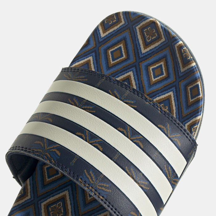 adidas Women's Adilette Comfort Slides Blue adidas Women's Adilette Comfort Slides Blue image number 4