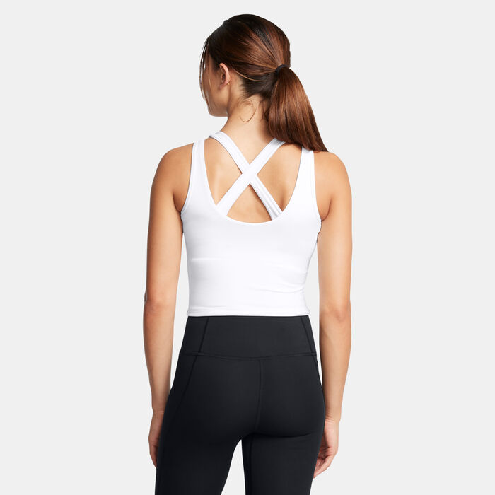 Under Armour Women's Motion Training Tank Top White Under Armour Women's Motion Training Tank Top White image number 1