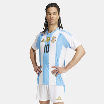 adidas Men's Argentina Lionel Messi Home Football Jersey - 2024 White