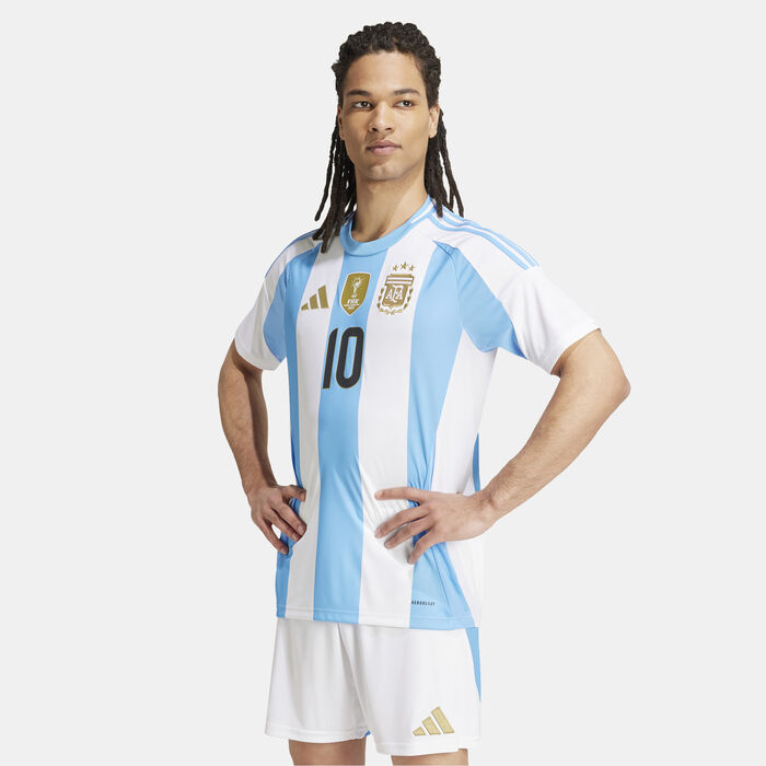 adidas Men's Argentina Lionel Messi Home Football Jersey - 2024 White adidas Men's Argentina Lionel Messi Home Football Jersey - 2024 White image number 0